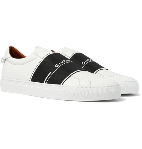 givenchy urban street logo-print leather slip-on sneakers|givenchy sneakers size guide.